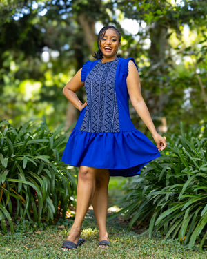 Radiance Shift Dress - Royal Blue
