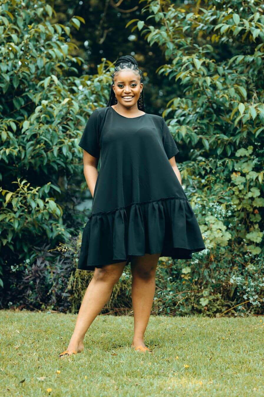 black linen shift dress The in Stretch The Corinne Linen Shift Dress in Black is a classic shift dress with a lightweight linen feel Saint + Sofia | Women's