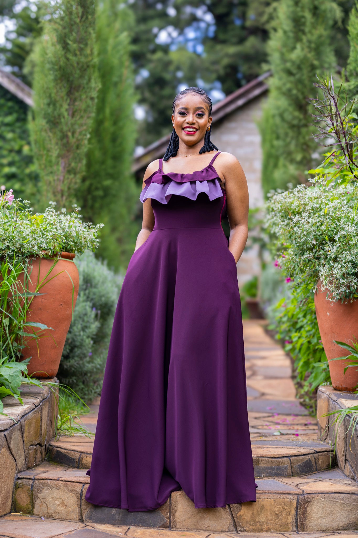 Orchid Maxi Dress - Purple S Orchid Maxi Dress - Purple S