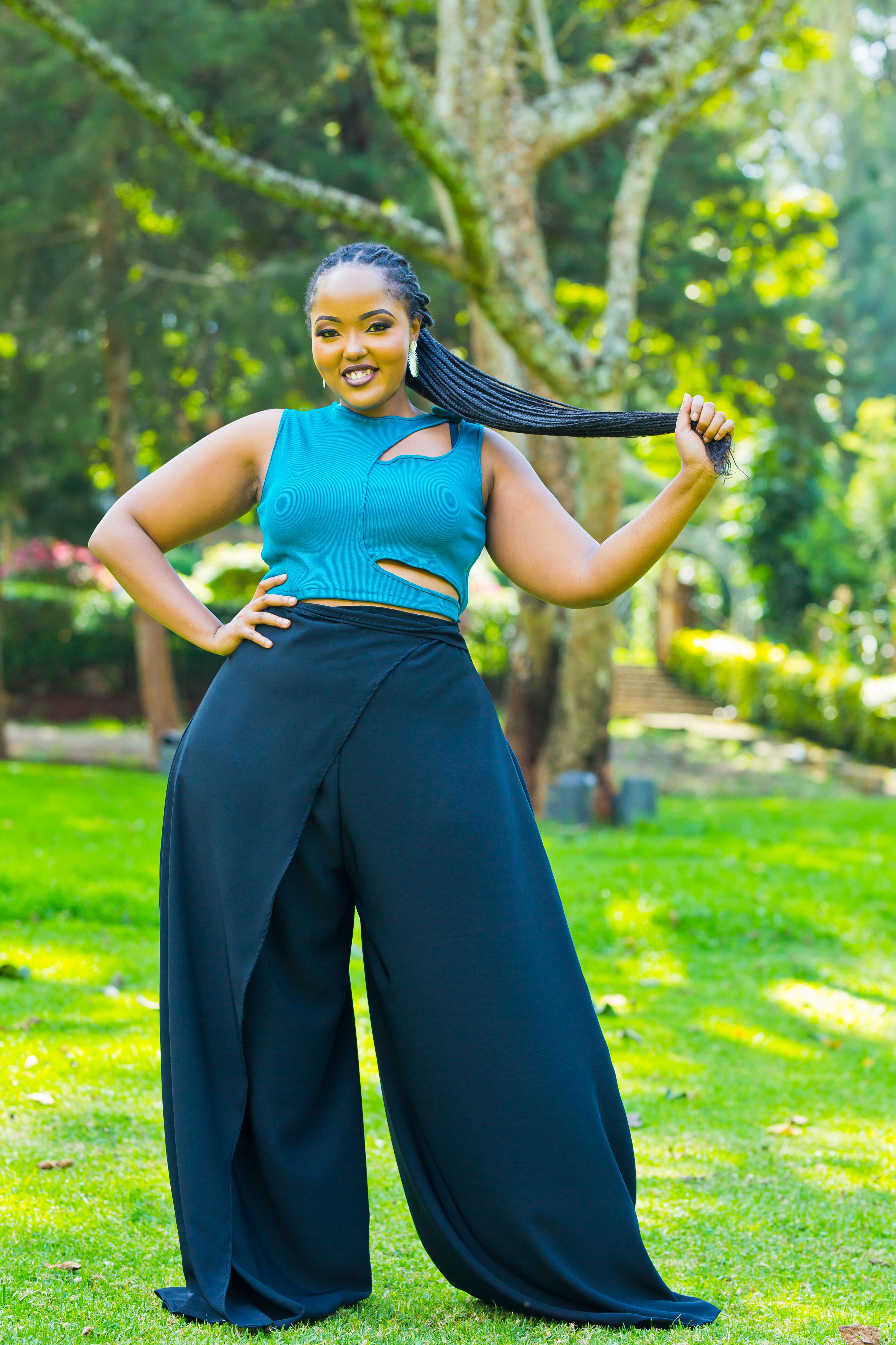 Kipusa Palazzo Pants Black – African Yuva - Main Image