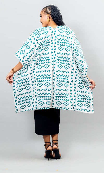 Ndege Reversible Cape - White