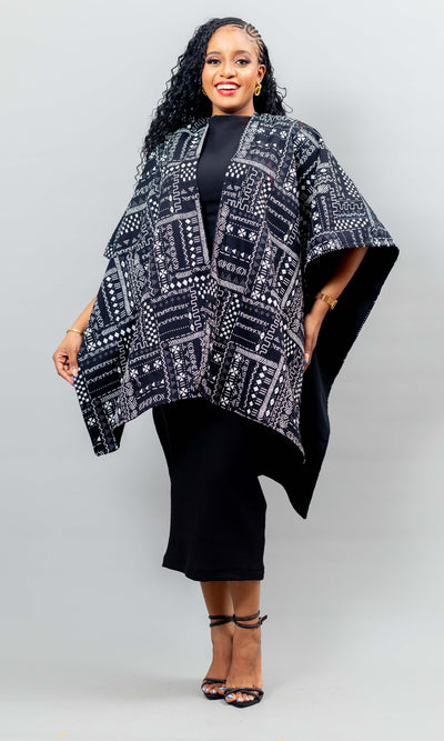 Ndege Reverible Cape - Black
