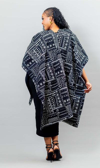 Ndege Reverible Cape - Black