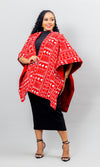 Ndege Reverible Cape - Red
