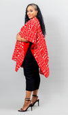 Ndege Reverible Cape - Red