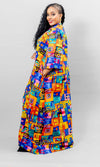 Mauve African Print Kimono