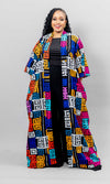 Jacaranda African Print Kimono