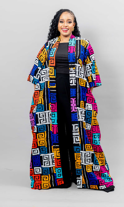 Jacaranda African Print Kimono