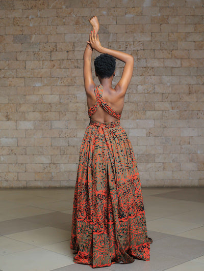 Twiga Infinity African Print Dress