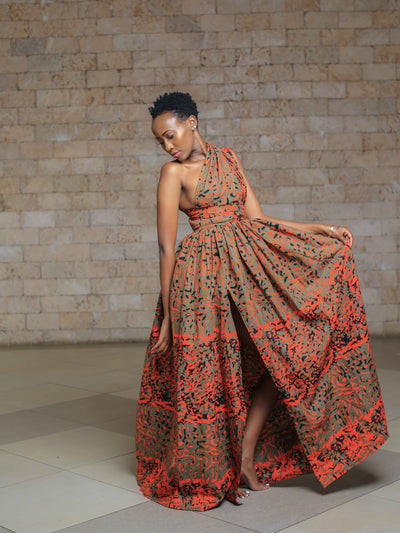 Twiga Infinity African Print Dress