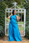 Bahari Palazzo Set - Steel Blue