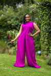 Bambi Jumpsuit - Fuschia