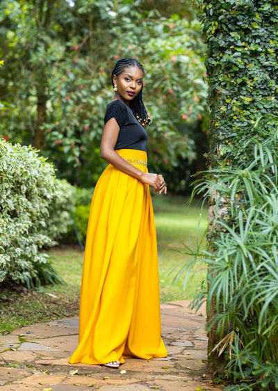 Robin Palazzo Pants - Mustard