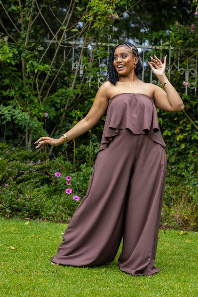 Nina Palazzo Set - Brown