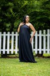 Cora One-shoulder Maxi Dress - Black