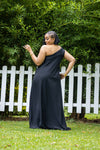 Cora One-shoulder Maxi Dress - Black