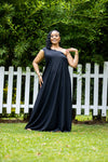 Cora One-shoulder Maxi Dress - Black