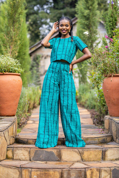 Rain African Print Palazzo Set