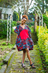 Carnation African Print Dress