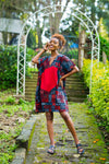 Carnation African Print Dress