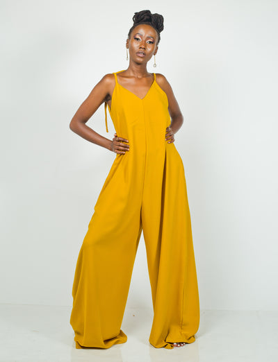 Butterfly Jumpsuit - Mustard