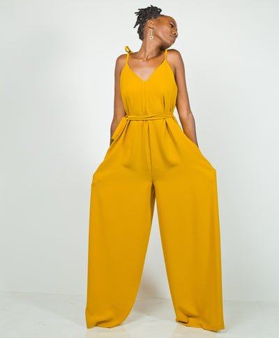 Butterfly Jumpsuit - Mustard
