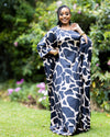 Serenity Kaftan - Black & Beige