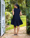 Radiance Shift Dress - Black/Beige