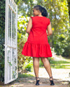 Radiance Shift Dress - Red