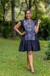 Radiance Shift Dress - Black/White