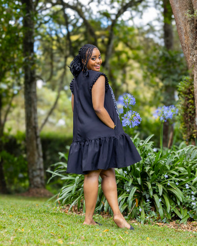 Radiance Shift Dress - Black/White