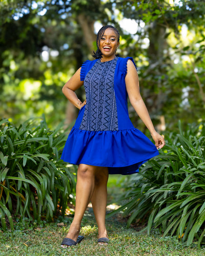 Radiance Shift Dress - Royal Blue