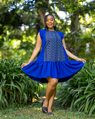 Radiance Shift Dress - Royal Blue