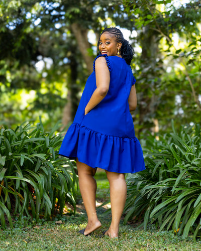 Radiance Shift Dress - Royal Blue