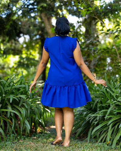 Radiance Shift Dress - Royal Blue