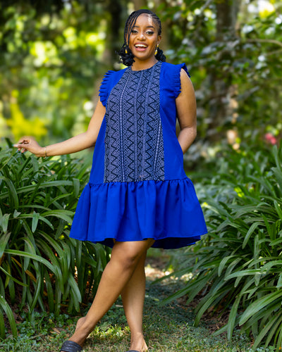 Radiance Shift Dress - Royal Blue