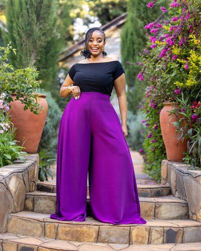 Serro Palazzo Pants - Purple