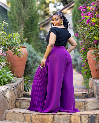 Serro Palazzo Pants - Purple