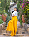 Serro Palazzo Pants - Mustard