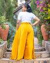 Serro Palazzo Pants - Mustard