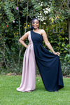 Euphoria Jumpsuit - Black & Nude