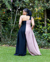 Euphoria Jumpsuit - Black & Nude