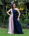Euphoria Jumpsuit - Black & Nude