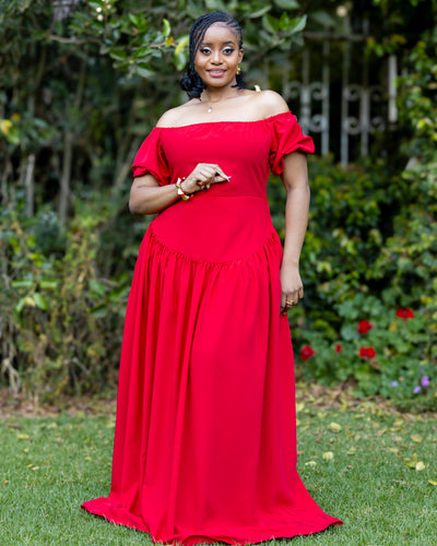 Elan Maxi Dress - Red