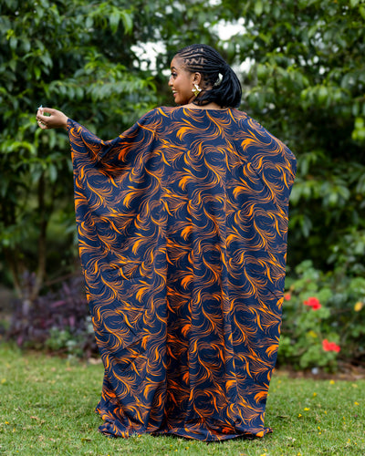 Serenity Kaftan - Navy Blue