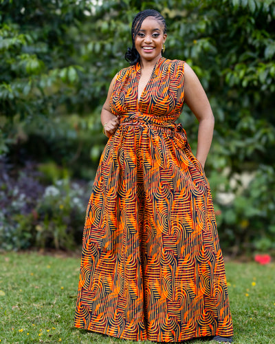 Nyarai African Print Infinity Jumpsuit