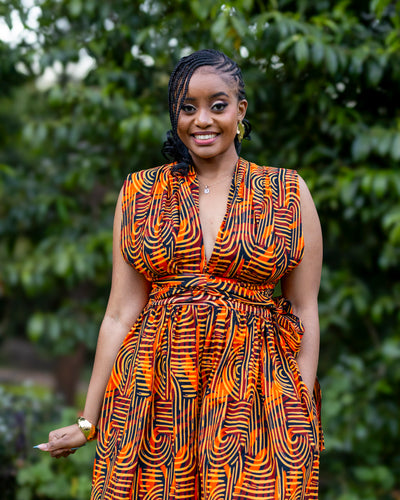 Nyarai African Print Infinity Jumpsuit