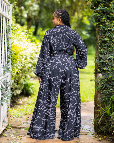 Lela Two-Piece Set - Black & White