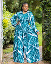 Lela Two-Piece Set - Green & White Set