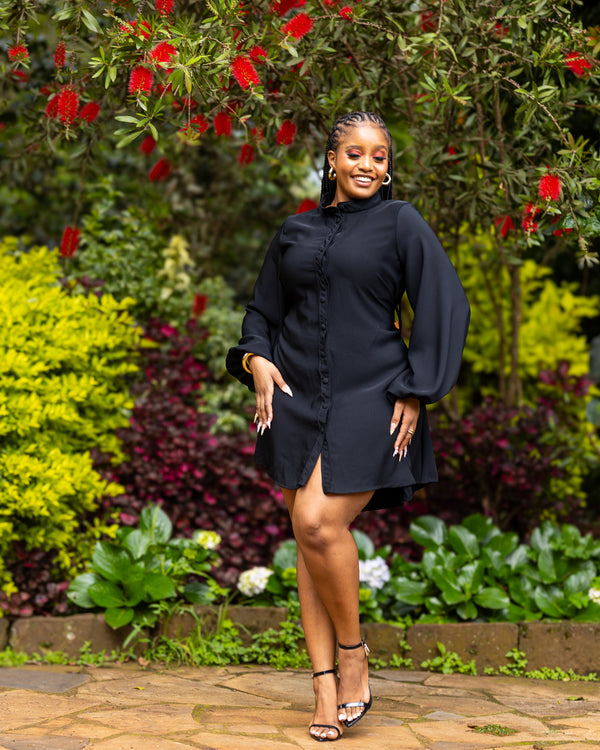 Zahara Shift Dress - Black